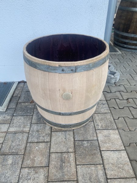 Holzfass 180 Liter abgeschliffen  2/3 von 225 Liter Weinfass